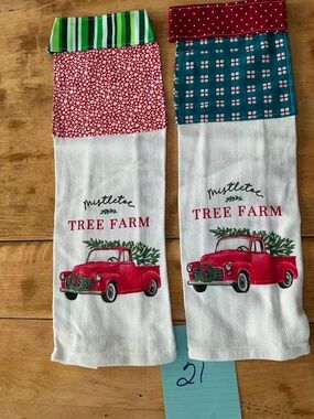 Handmade Christmas Hanging Kitchen Towel Set